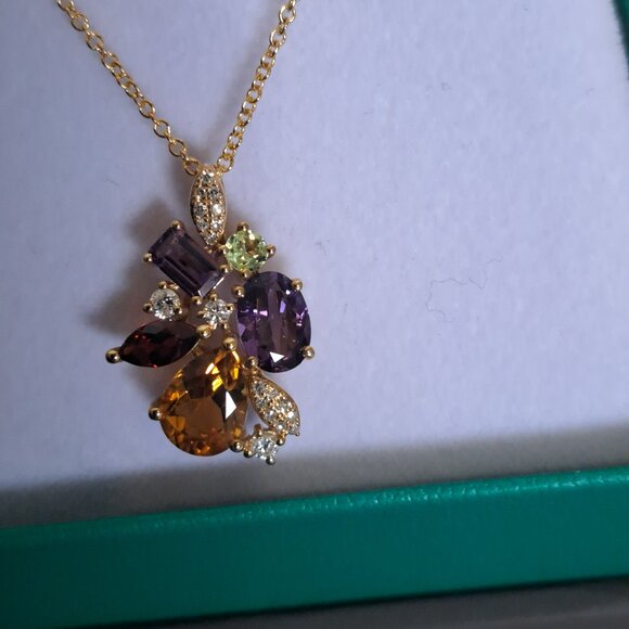 NWT EFFY Multi Stones Necklace - Picture 1 of 5